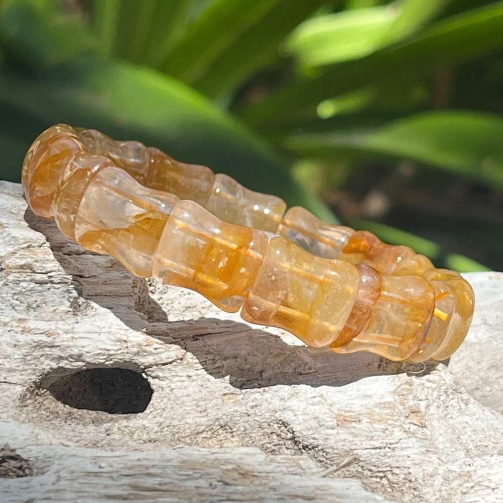 Stretchable golden healer soft bangle